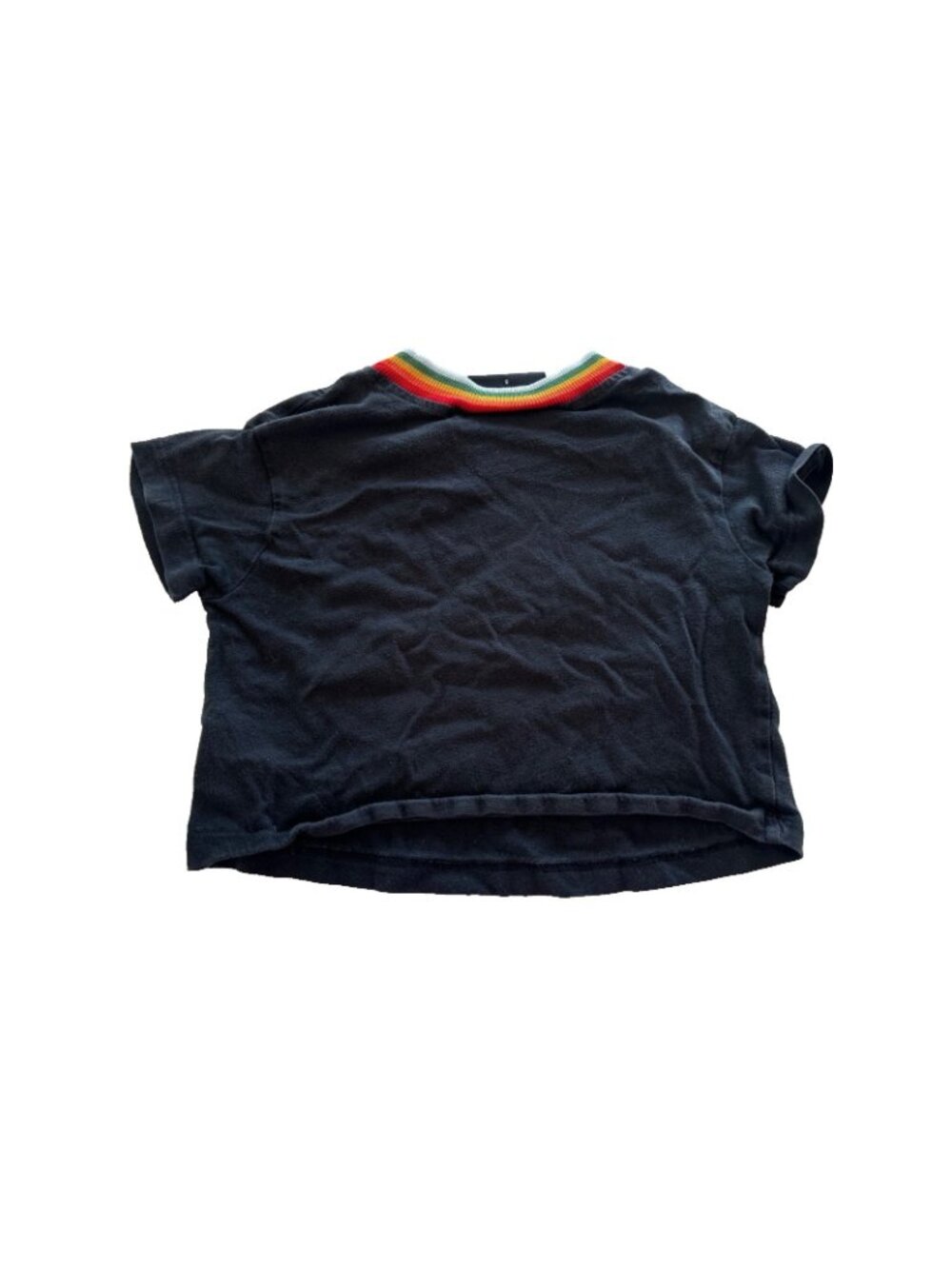Tiny Whales Toddler Sz 3 Black Love You Mother Crew Neck Tee Boho Hippie - Picture 3 of 6